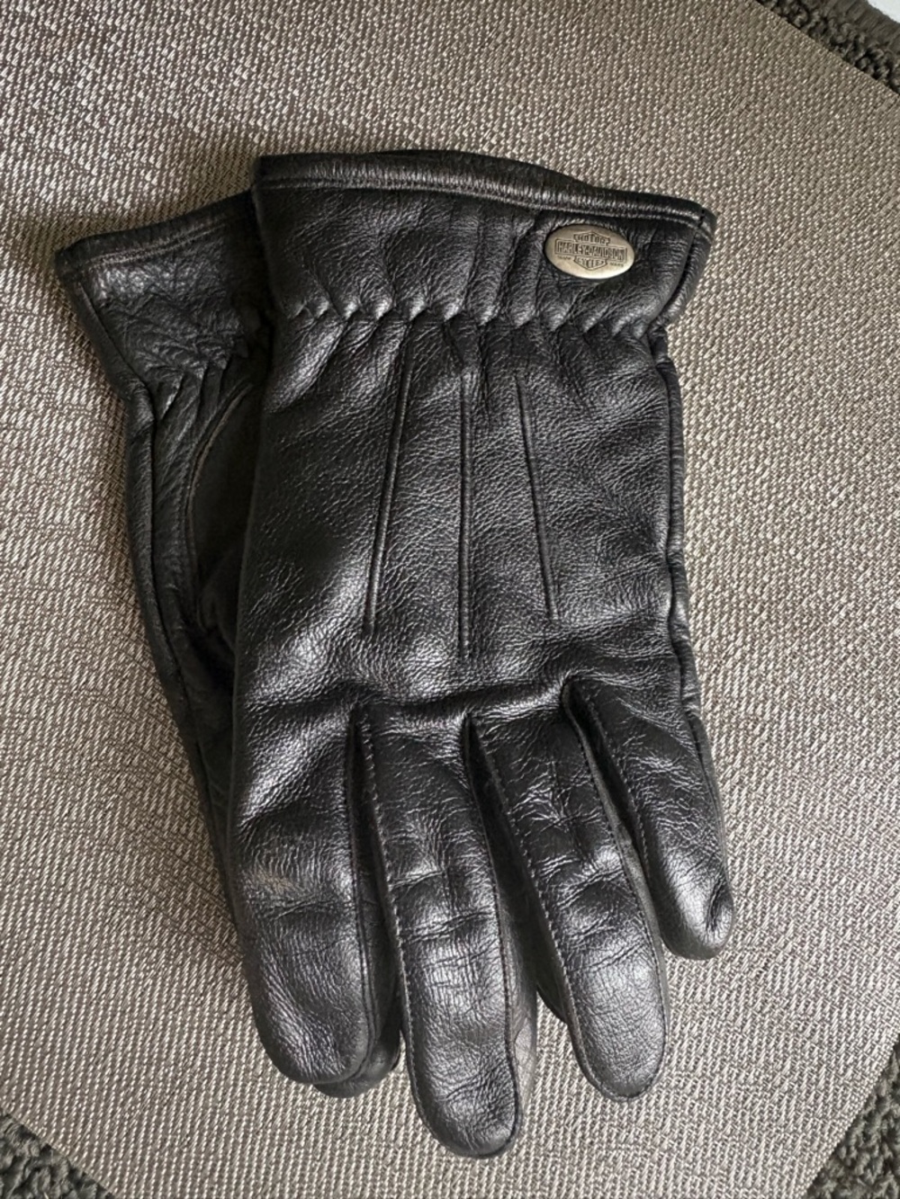 Harley-Davidson Mens Classic Leather Riding Gloves